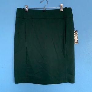 Apt 9 Pine Green Torie Pencil Skirt Size 10